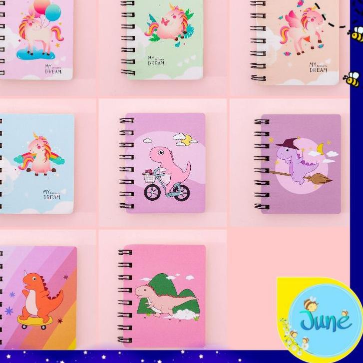 

(FREE ONGKIR) [JUNECOLLECTIONS] NOTEBOOK MINI UNICORN & DINO NOTEBOOK MEMONOTE BUKU KECIL #1226