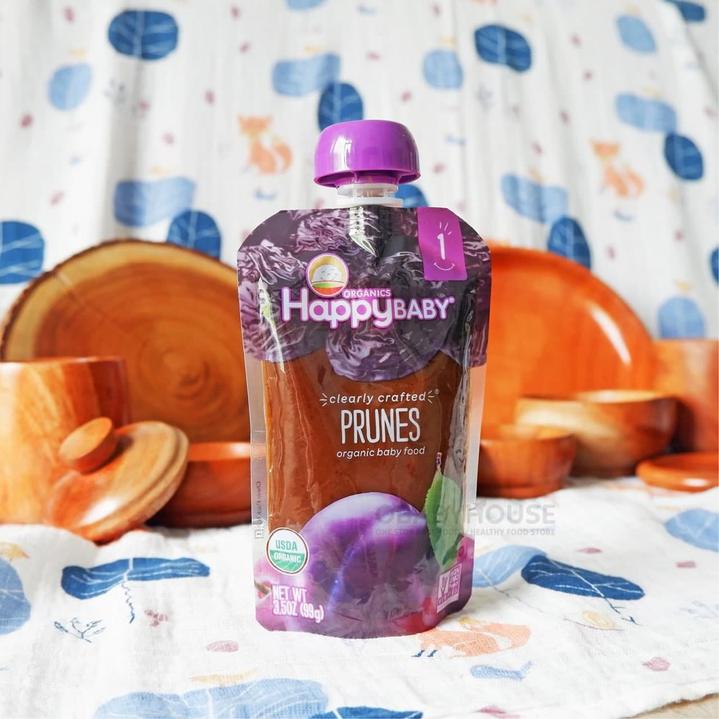 Happy Baby Organic Pouch Prunes Stage 1 4m+