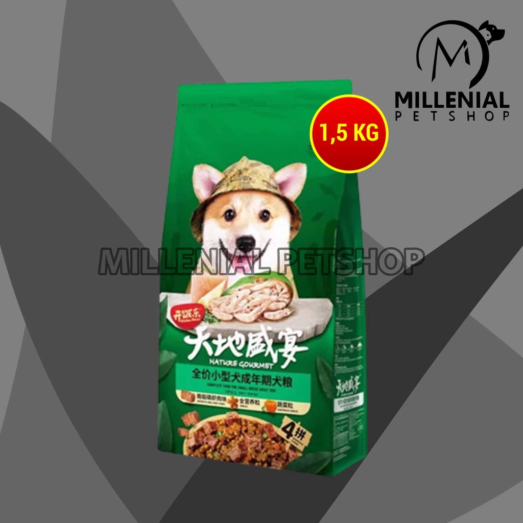 Kitchen Flavor Small Breed Dog Food Dry Adult Makanan Anjing 1.5 KG