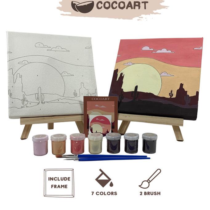 

TERLARIS Cocoart.id - Paint By Number Kit ( Sunset View ) I Kanvas 20 x 20 cm/CAT AKRILIK SET/CAT AKRILIK SET 24 WARNA/CAT AKRILIK PASTEL/CAT AIR/CAT AIR LUKIS SET/CAT AIR GIOTTO/KUAS LUKIS 1 SET/KUAS LUKIS KECIL/KUAS LUKIS LENGKAP/KANVAS LUKIS/KANVAS