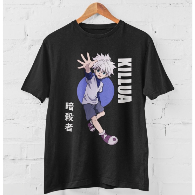 Tshirt Killua Kanji Anime Manga Hunter X Hunter Unisex