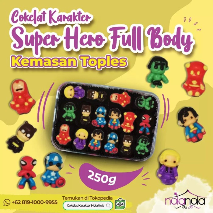 

COKLAT KARAKTER SUPER HERO FULLBODY