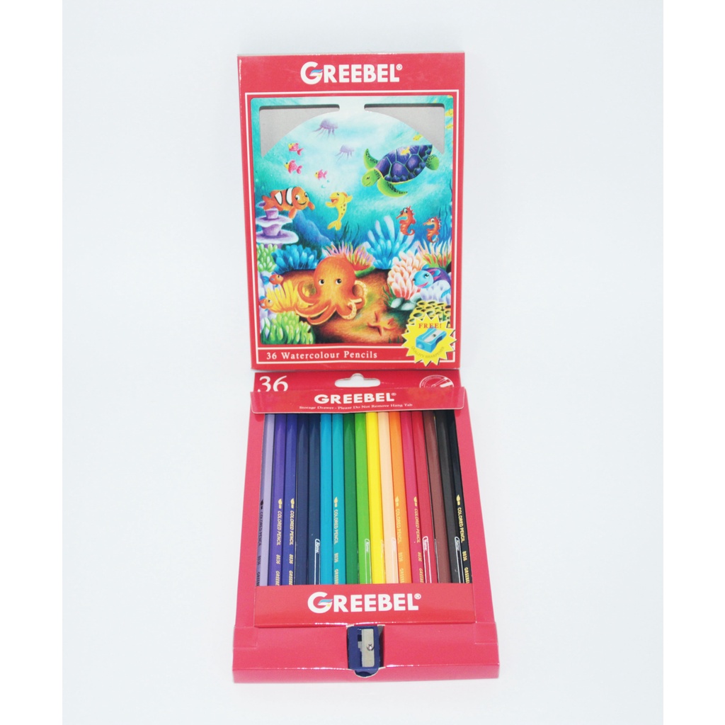 

Colour Pencil / Pensil Warna Greebel Water Colour Isi 36 Warna