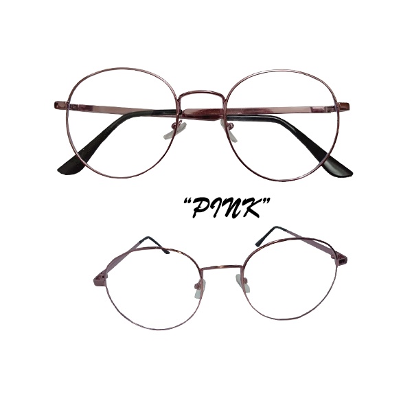 Kacamata Anti Radiasi Lensa Transparan Retro Vintage Frame Eye-glasses Kaca mata Fashion Lensa Blueray Pria dan Wanita