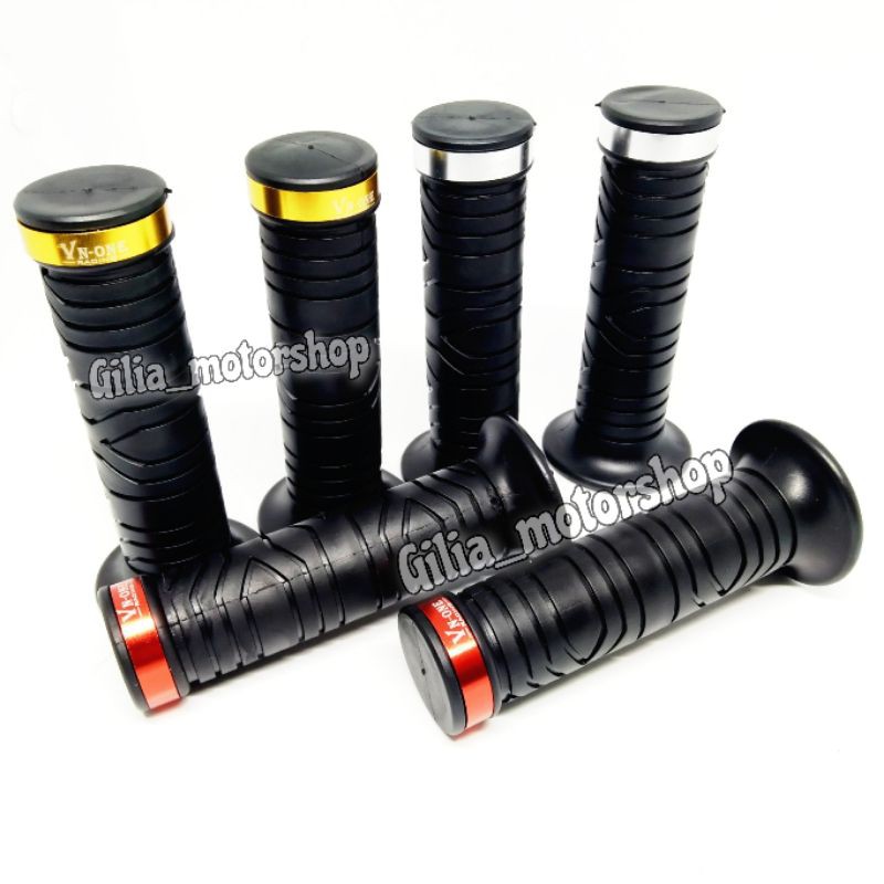 HANDGRIP MOTOR KARET HITAM UNIVERSAL HANDFAT GRIP KARET HITAM MEREK  VN-ONE UNIVERSAL