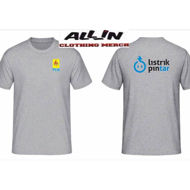 KAOS PLN LISTRIK PINTAR LOGO PLN PT PLN LISTRIK PINTAR KEREN