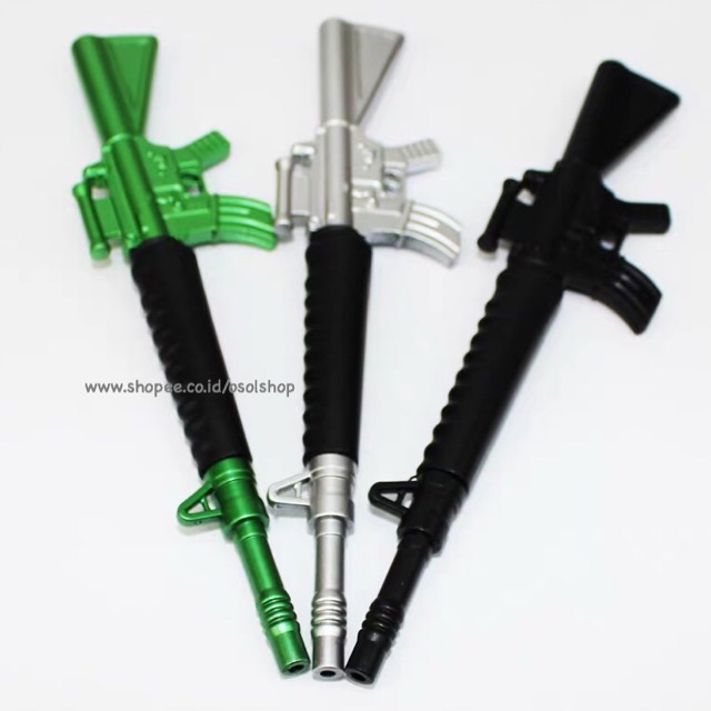 1 LUSIN Pulpen Senjata Pistol / selusin senapan gun pen / grosir pulpen unik lucu murah souvenir