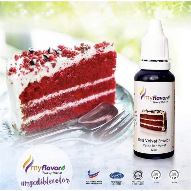

my flavor red velvet emulco/ perisa red velvet halal 25gr