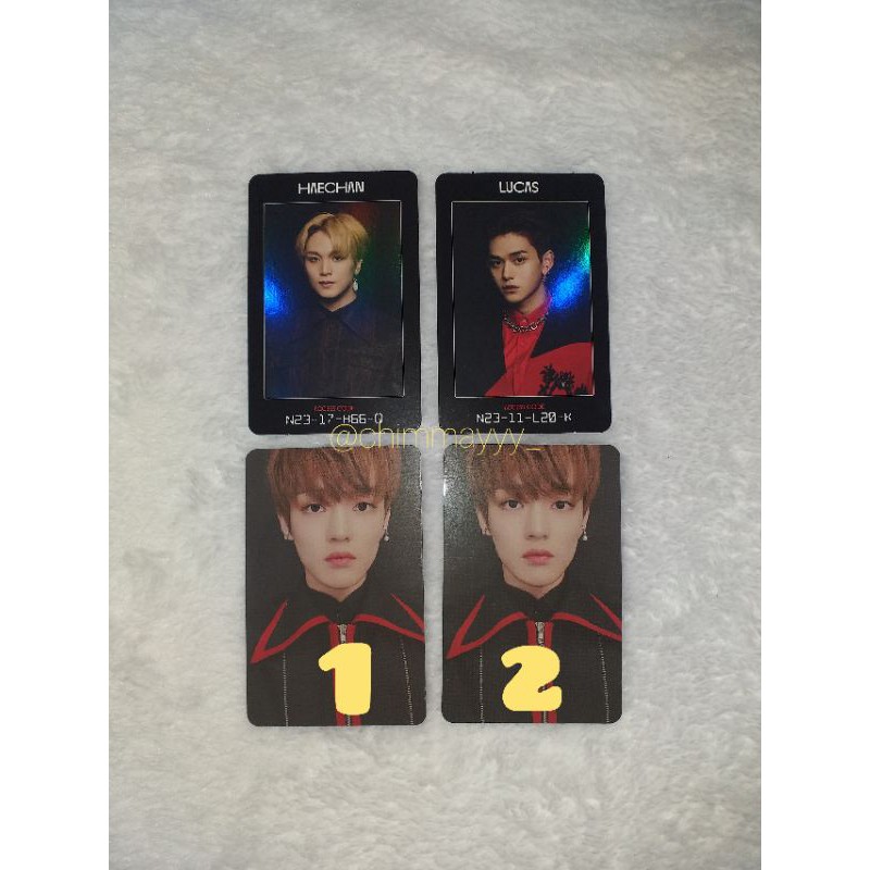 Photocard Chenle arrival, ac Haechan & ac Lucas official (slight damage)
