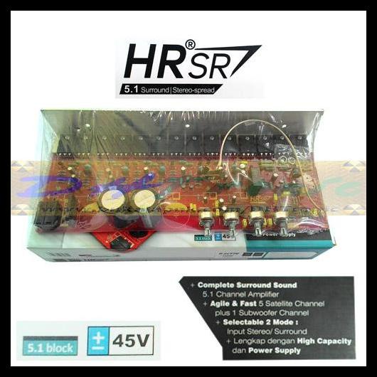 Kit Surround Hrsr 5.1 Home Theater 7- 900W Power Amplifier Bell Bgr Kode 453