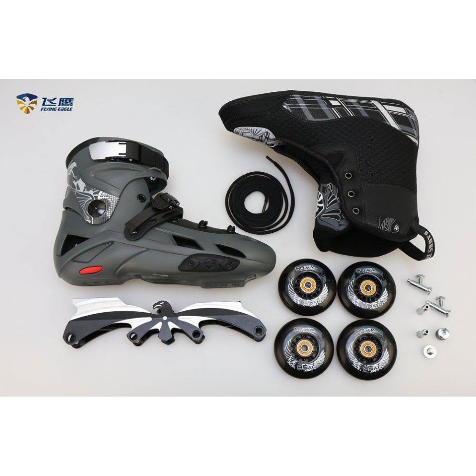 Sepatu Roda Flying Eagle Inline skate f7 Optimum Grey