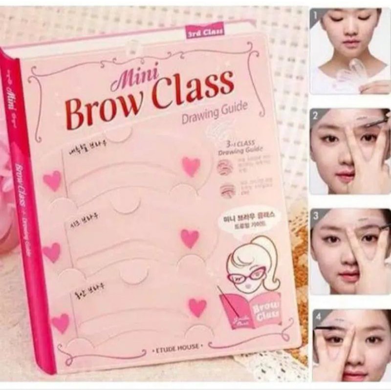 Cetakan Alis Mini Brow Class isi 3 - Cetakan Gambar Alis