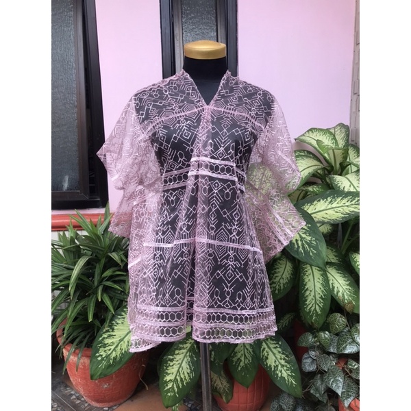 outer brukat etnik-outer batwing brukat etnik-outer kondangan-outer murah