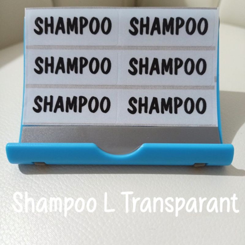 

Stiker Label Waterproof Shampoo size L isi 6 pcs