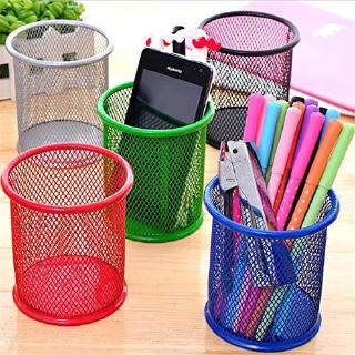 Holder Pen pensil Multifungsi Bahan Metal  Mesh Untuk Meja  