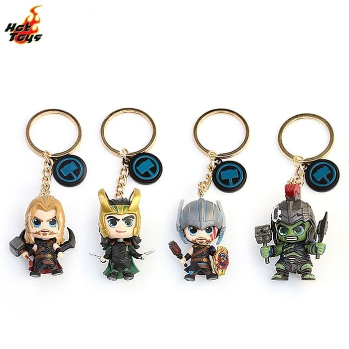Hot Toys Cosbaby Thor Ragnarok Hulk Loki Keychain Original