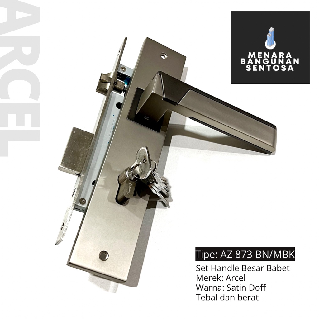 Handle Set Besar Arcel 873 Premium - Tarikan Gagang Kunci Pintu