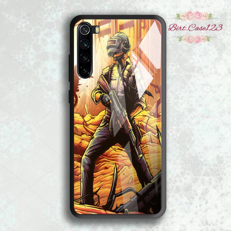 back case glass PUBG Oppo A3s A1k A5 A9 2020 A7 F9 A5s A31 A52 A53 A92 A37 A57 A59 A71 A83 BC4066