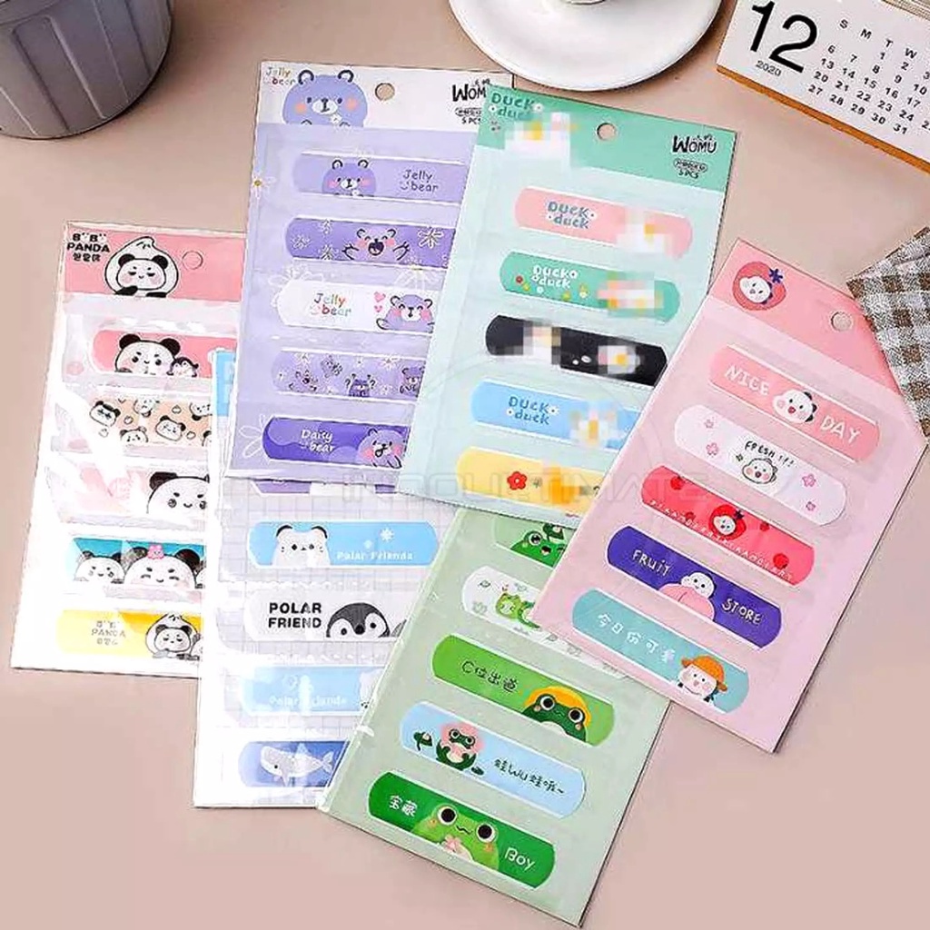 PLESTER MOTIF KARAKTER LUCU/ HANSAPLAST ANAK DEWASA MOTIF/ PLESTER LUKA MOTIF RANDOM SATUAN