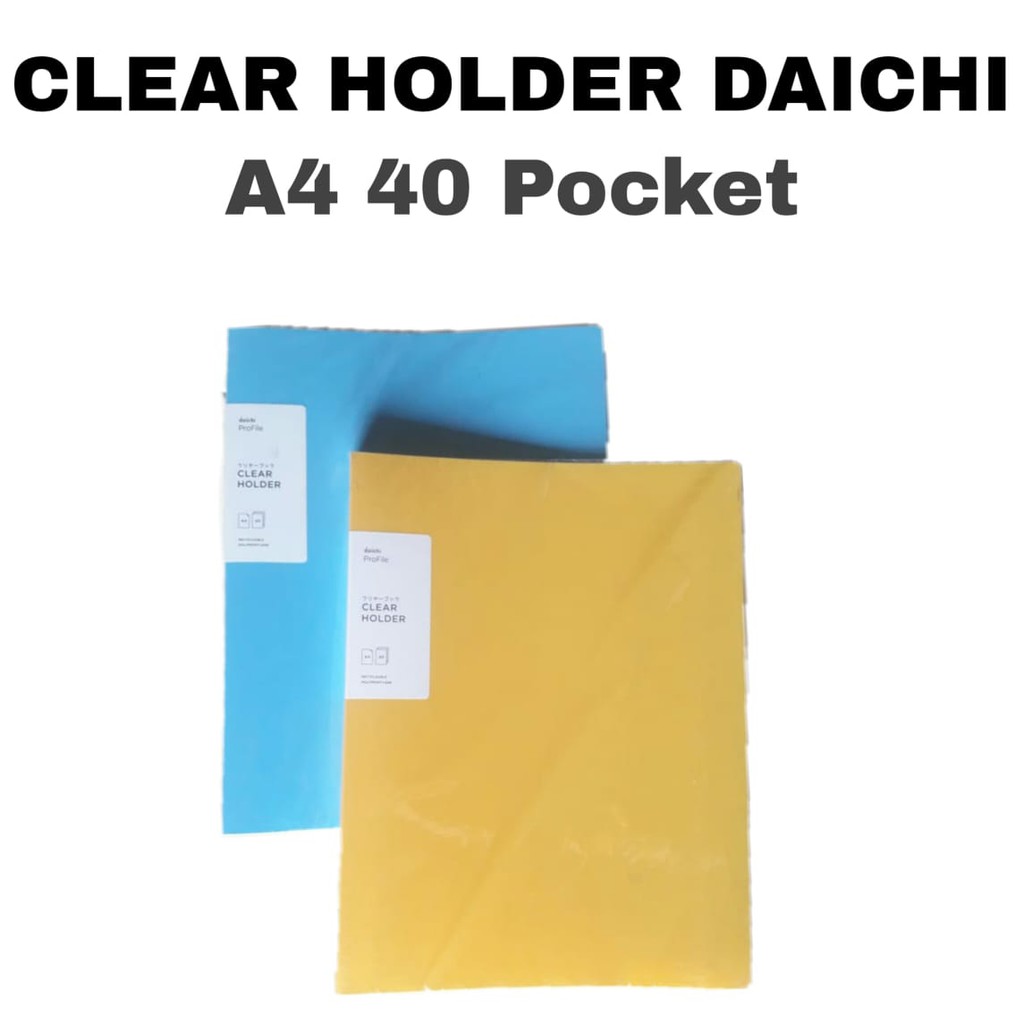 

Clear Holder Daiichi A4 40 Pocket