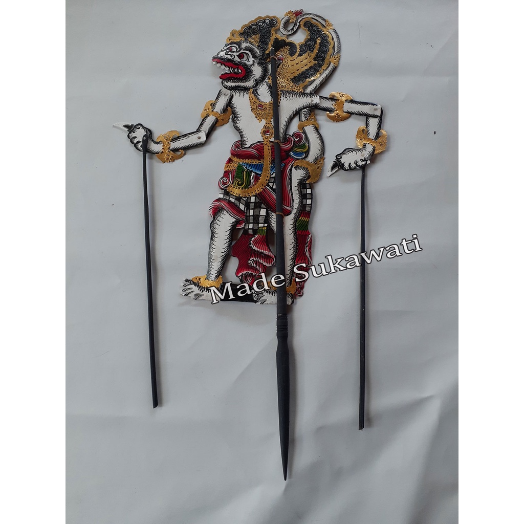 Kerajinan wayang kulit Hanoman ukir bali Hiasan dekorasi Handmade