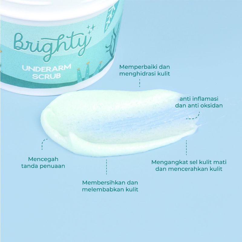 [ READY STOCK ] BRIGHTY GLOWING UNDERARMS | BRIGHTY GEL | SCRUB | AHA HERO | DEO SERUM |  MENCERAHKAN LIPATAN HITAM