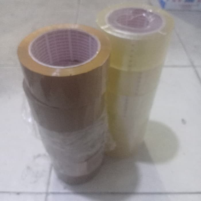 

Lakban Bening dan Coklat Daimaru 90yd 2inc isi 6pcs