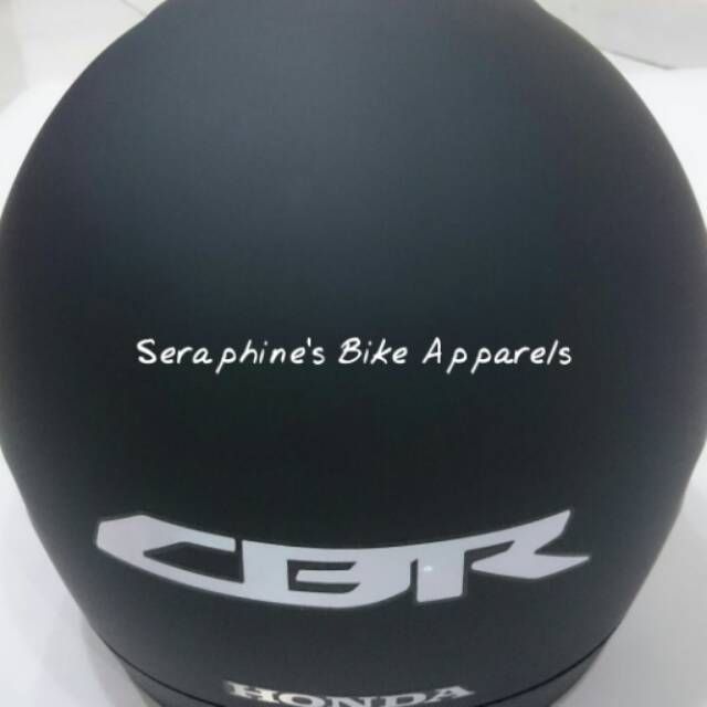 HELM FULL FACE ORIGINAL HONDA CBR TRX-R HITAM DOFF - ALL SIZE (L), SNI