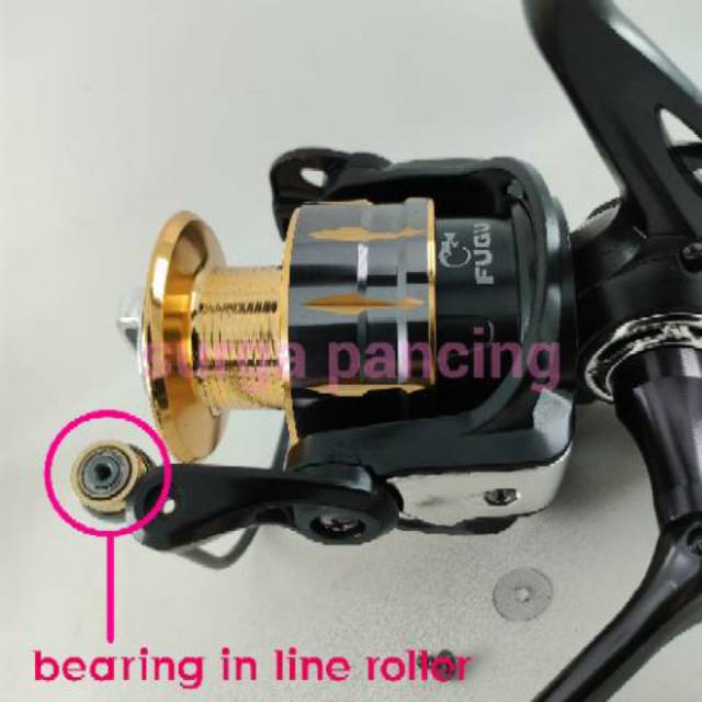 Reel Fugu Ryu terbaru extra bearing di line roller power handle 1000 2000 3000 4000 6000