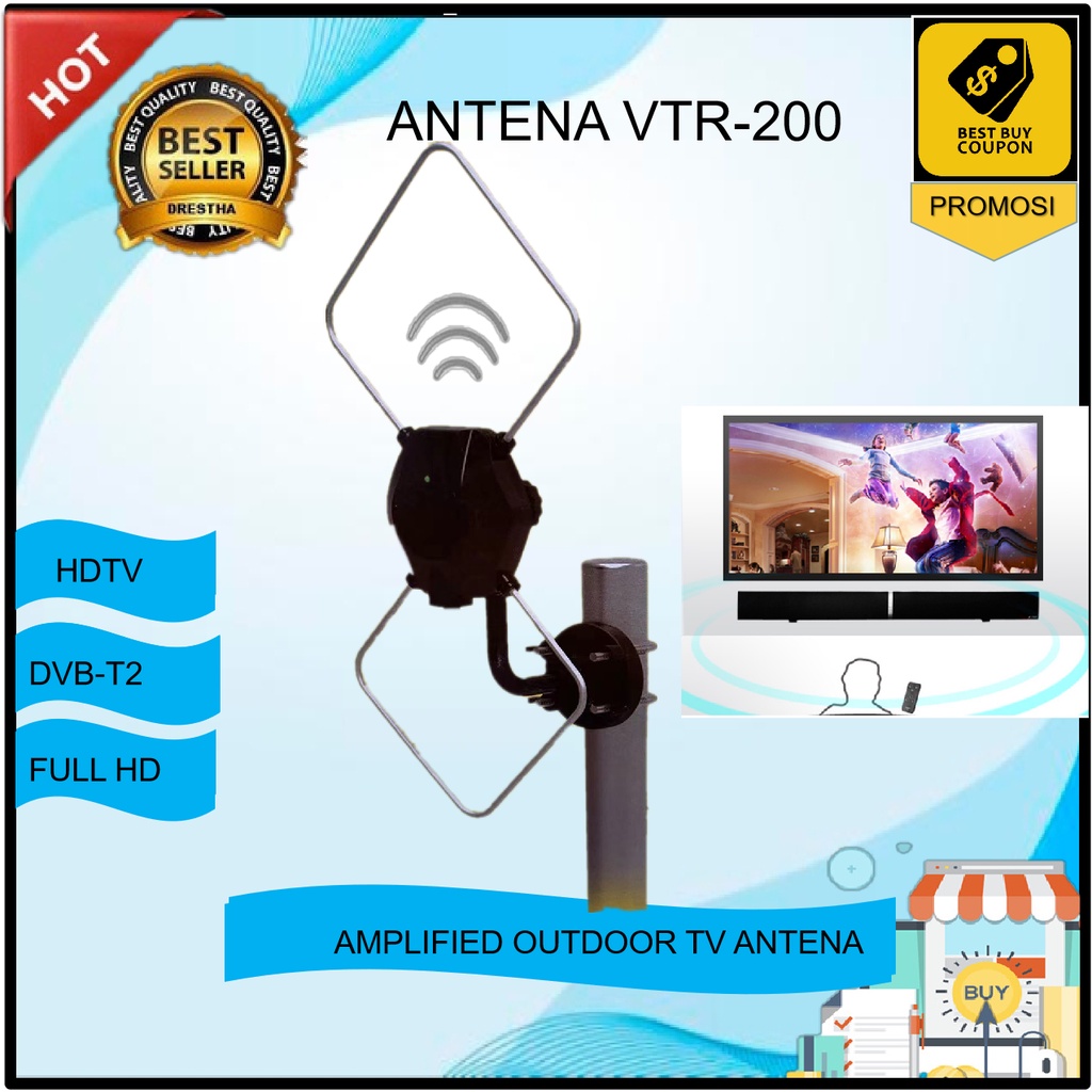 Antena TV Digital  VTR 200 / Antena Indoor Outdoor/Antena TV digital dalam indoor outdoor/ANTENA Dig