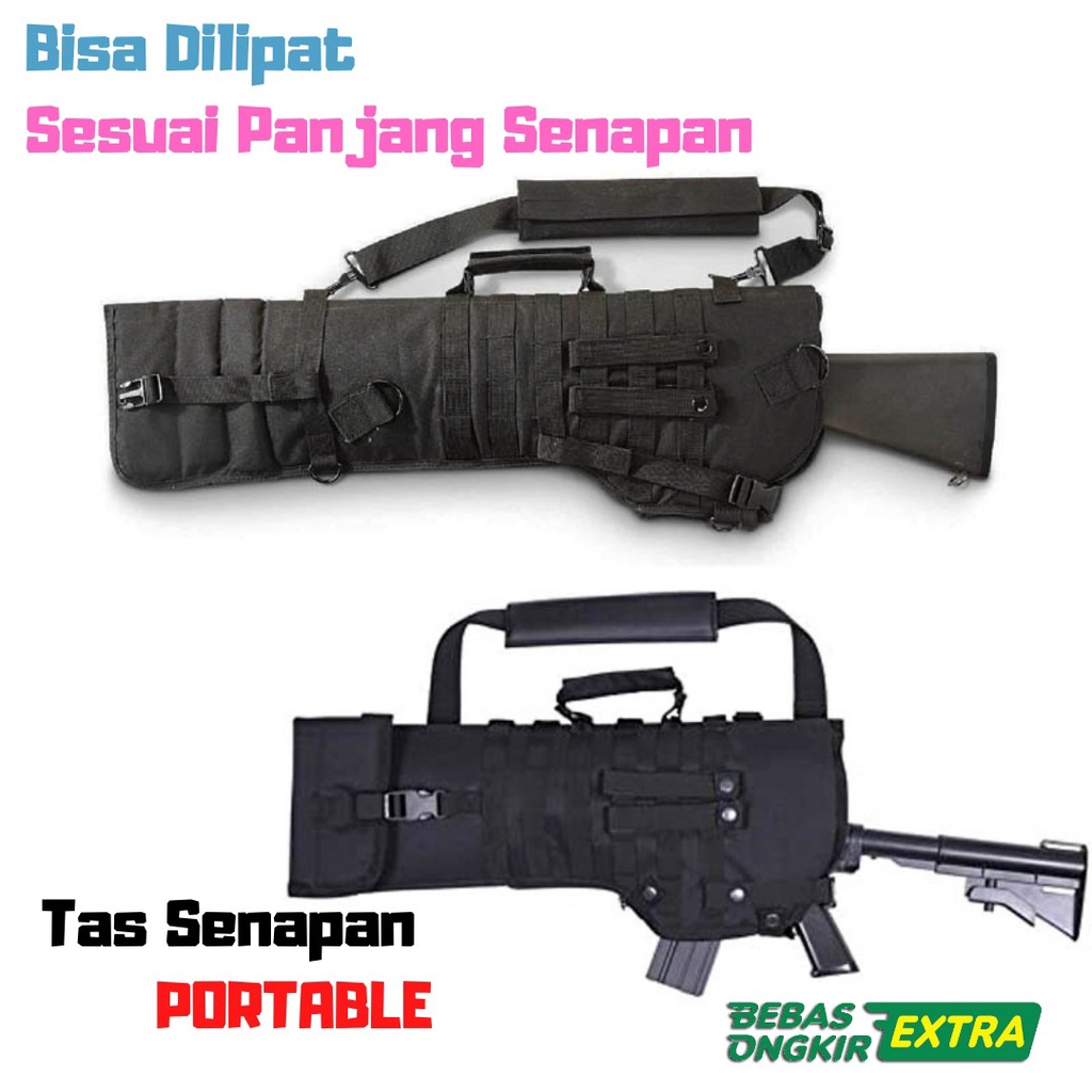 Tas Selempang Senapan Angin Berburu Hunting Gun Bag Carrier Holster Senapan PCP Mini