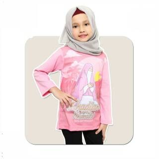 Nauree - Baju Kaos Anak Perempuan Gambar Aisyah Ukuran S M L XL XXL XXXL XXXL Tangan Panjang Untuk Umur 1 2 3 4 5 6 7 8 Tahun Bahan Cotton Combed 24s Tampil Modis Stylish Nyaman Tebal Kualitas Premium