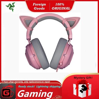 Razer Headset Gaming Dengan Cat Ear Kraken Pro V2 Kompetitif Warna Pink Shopee Indonesia