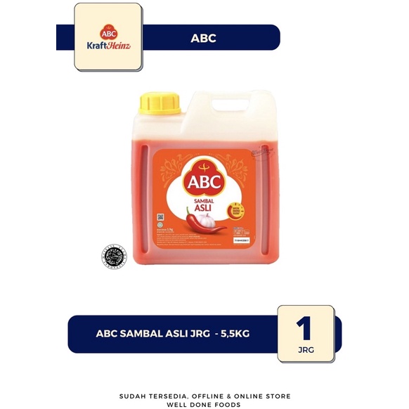 

ABC Sambal Asli Jerigen 5,5kg