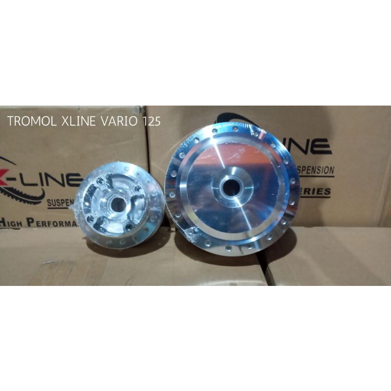 Tromol set velg jari ruji depan belakang crome Vario 125, Mio M3, Ninja