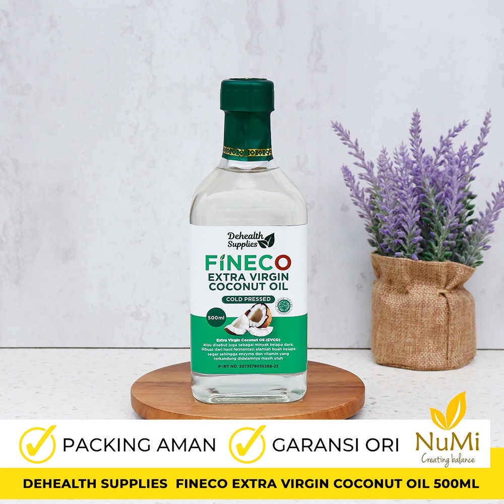 

500ML FINECO EVCO COCONUT OIL EXTRA VIRGIN, MINYAK KELAPA - DEHEALTH SUPPLIES
