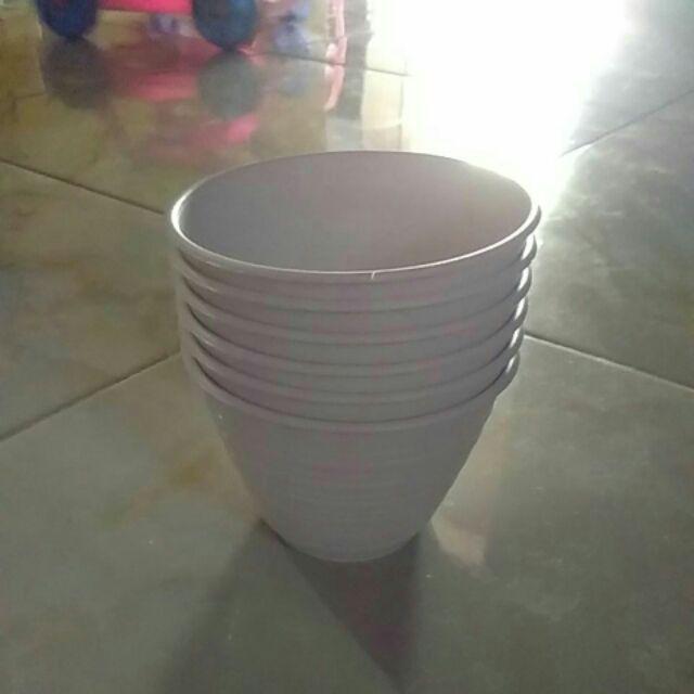 Pot Tawon 10cm Putih Pot Bunga Plastik Lusinan Murah Pot Bunga Murah Grosir Lusinan