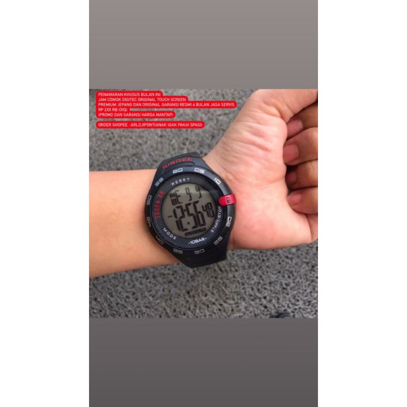jam sport cowok layar sentuh