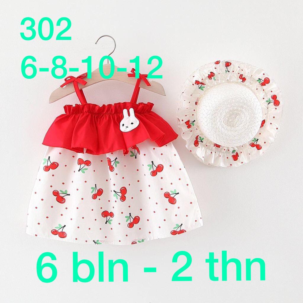 302# cerry/ polkadot/atasan termurah/baju anak terbaru import