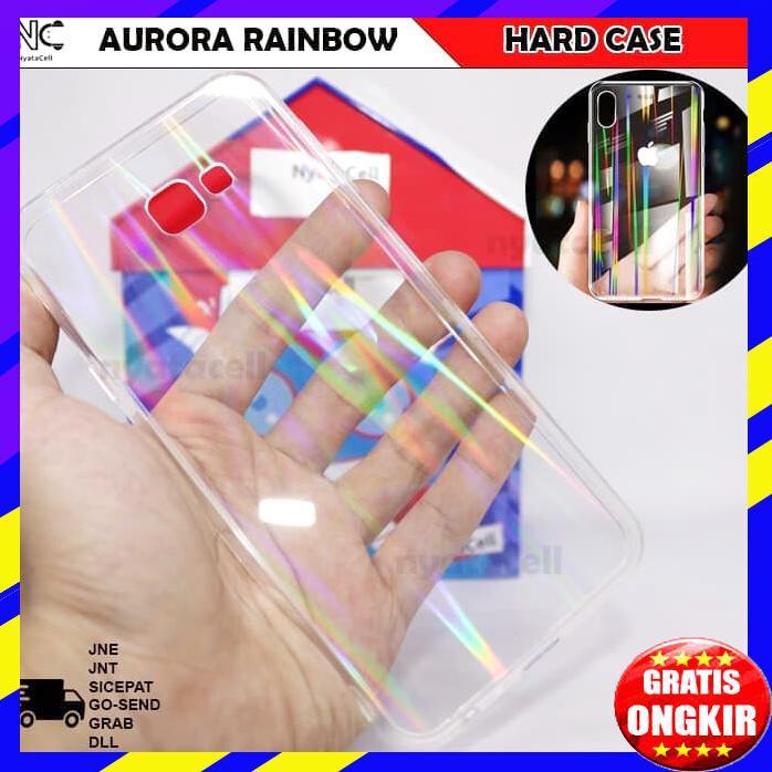 ACC HP SAMSUNG J4+ PLUS HARD CASE AURORA RAINBOW HOLOGRAM FUZE