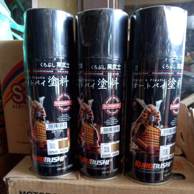 Pilox Samurai 400ml / Cat Sprai Samurai / Pilok Cat Motor Mobil