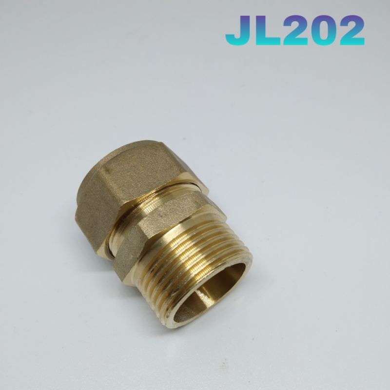 Sambungan pipa air panas Sok Drat Luar Kuningan 3/4 inch JL202