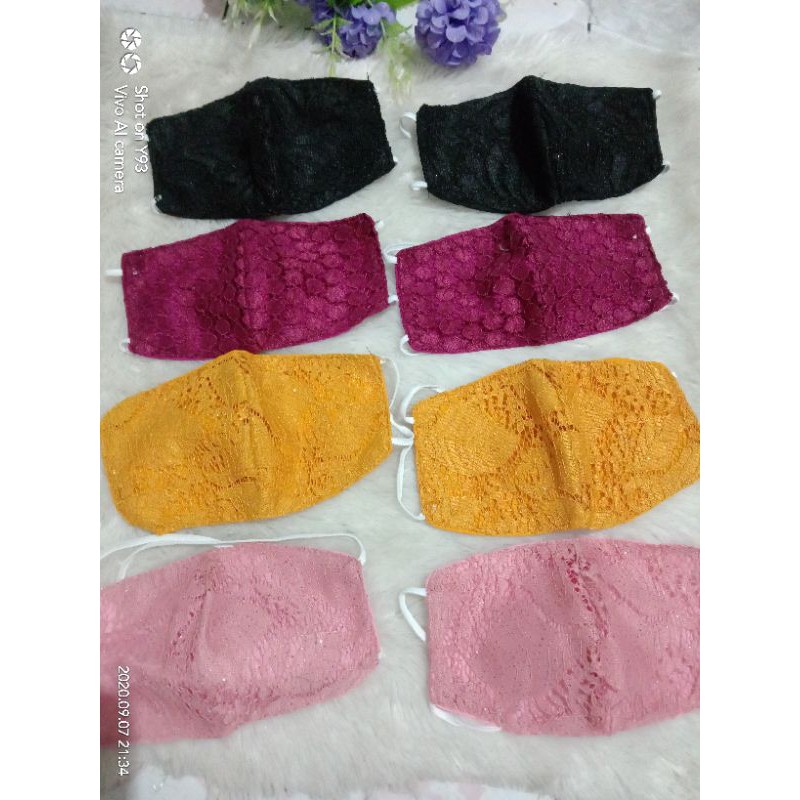 masker brokat headloop