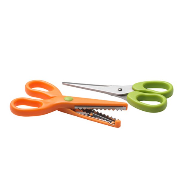 

GUNTING ANAK - ORANGE DAN HIJAU - 2 PCS / SCISSORS FOR KIDS BEBAS ONGKIR