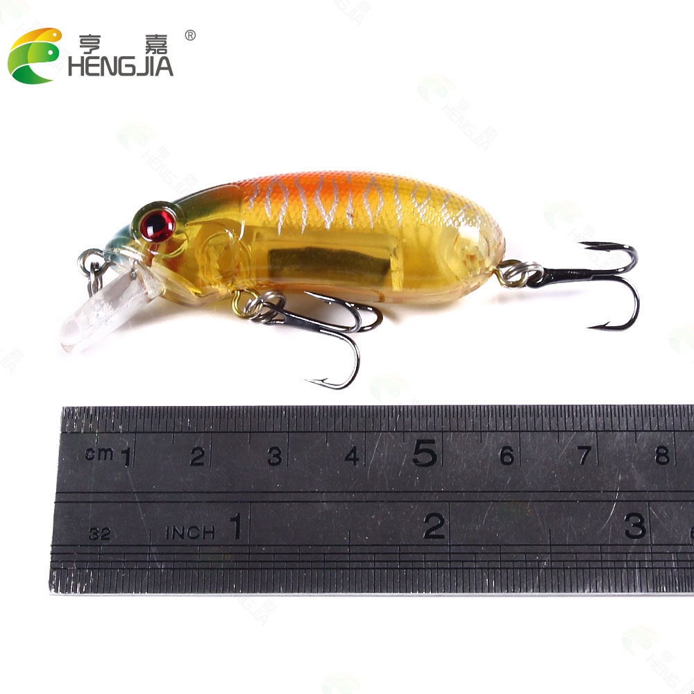 HENGJIA New 1Pcs Crankbait Umpan Pancing 6cm/9.8g Swimbait Minnow Fishing Lure Ikan Diving 0.3-1.5m