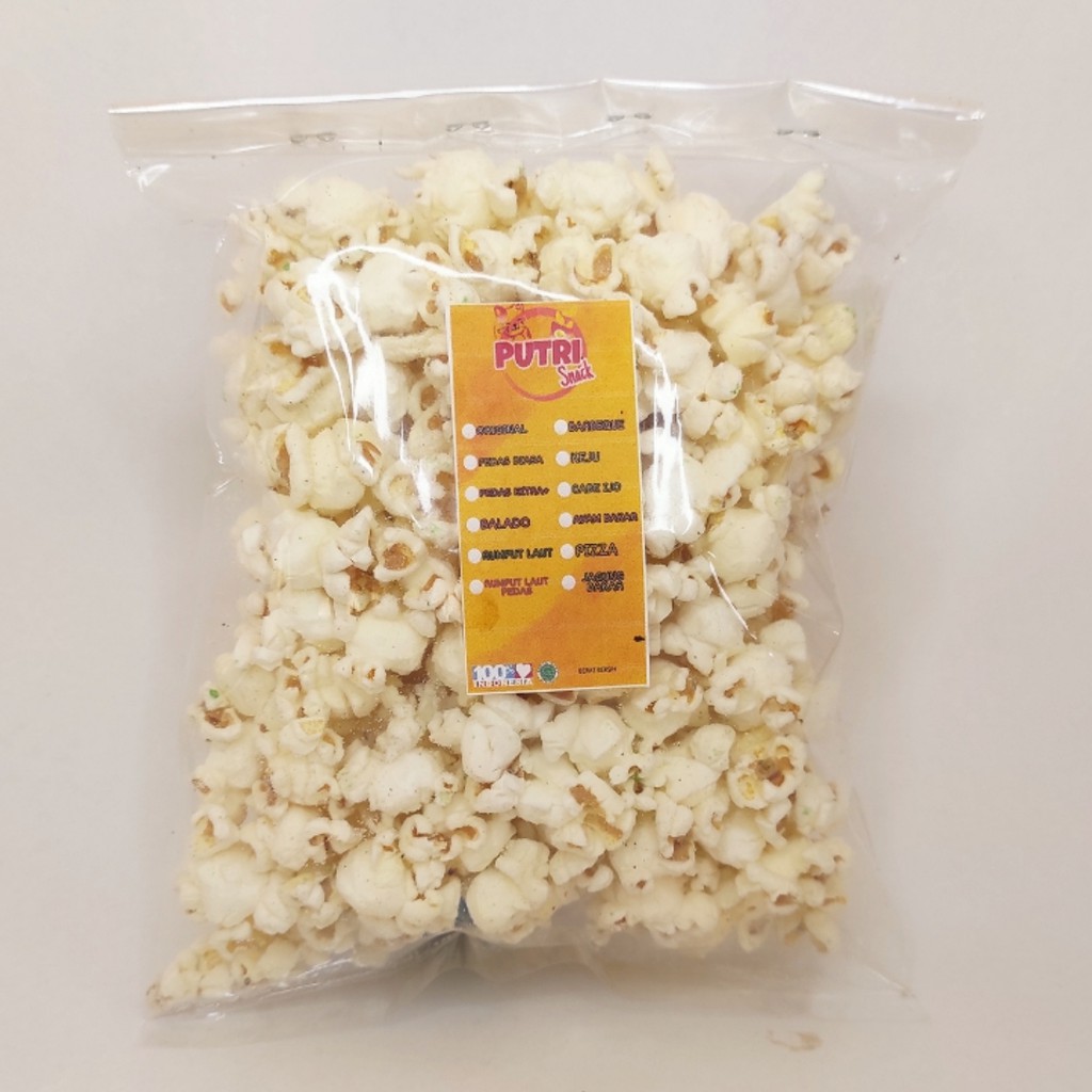 Popcorn cemilan Rasa Khas Putrisnack 50gr Daun Jeruk