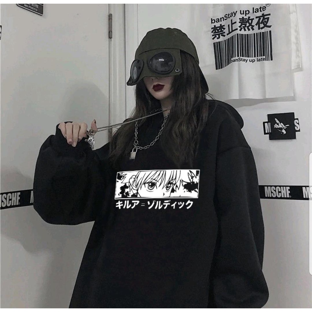 HXH KILLUA HOODIE / hoodie anime / sweater anime / jaket aniime / hoodie jepang / sweater jepang / j
