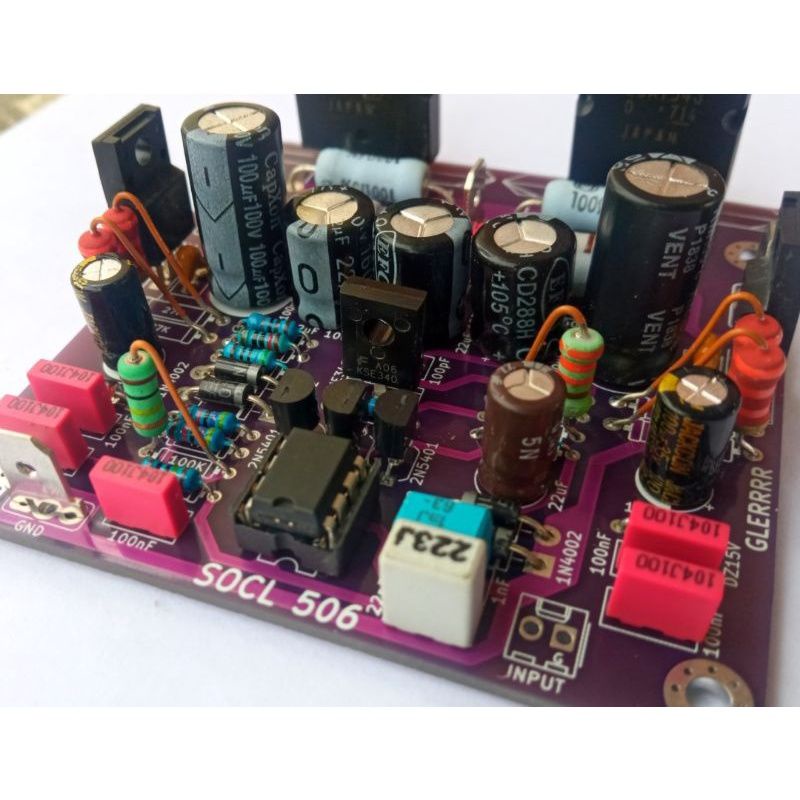 SOCL 506 TEF PCB DUAL LAYER KOMPONEN SUPER BALAP HOREG GLER