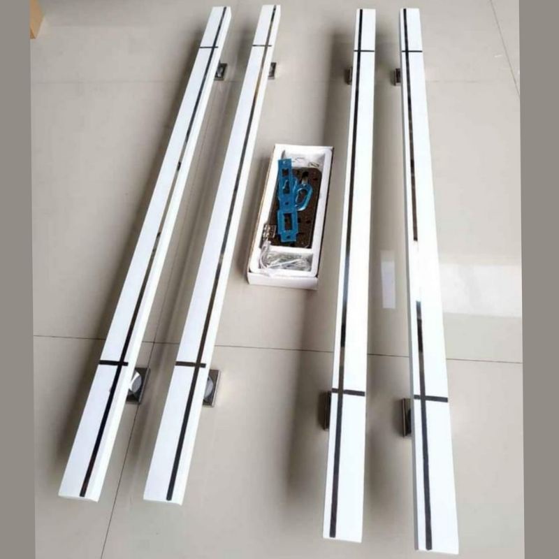 Paket hemat 4pcs Tarikan pintu Handle pintu Gagang pintu rumah minimalis 60cm 80cm 100cm+1set bodi kunci rumah