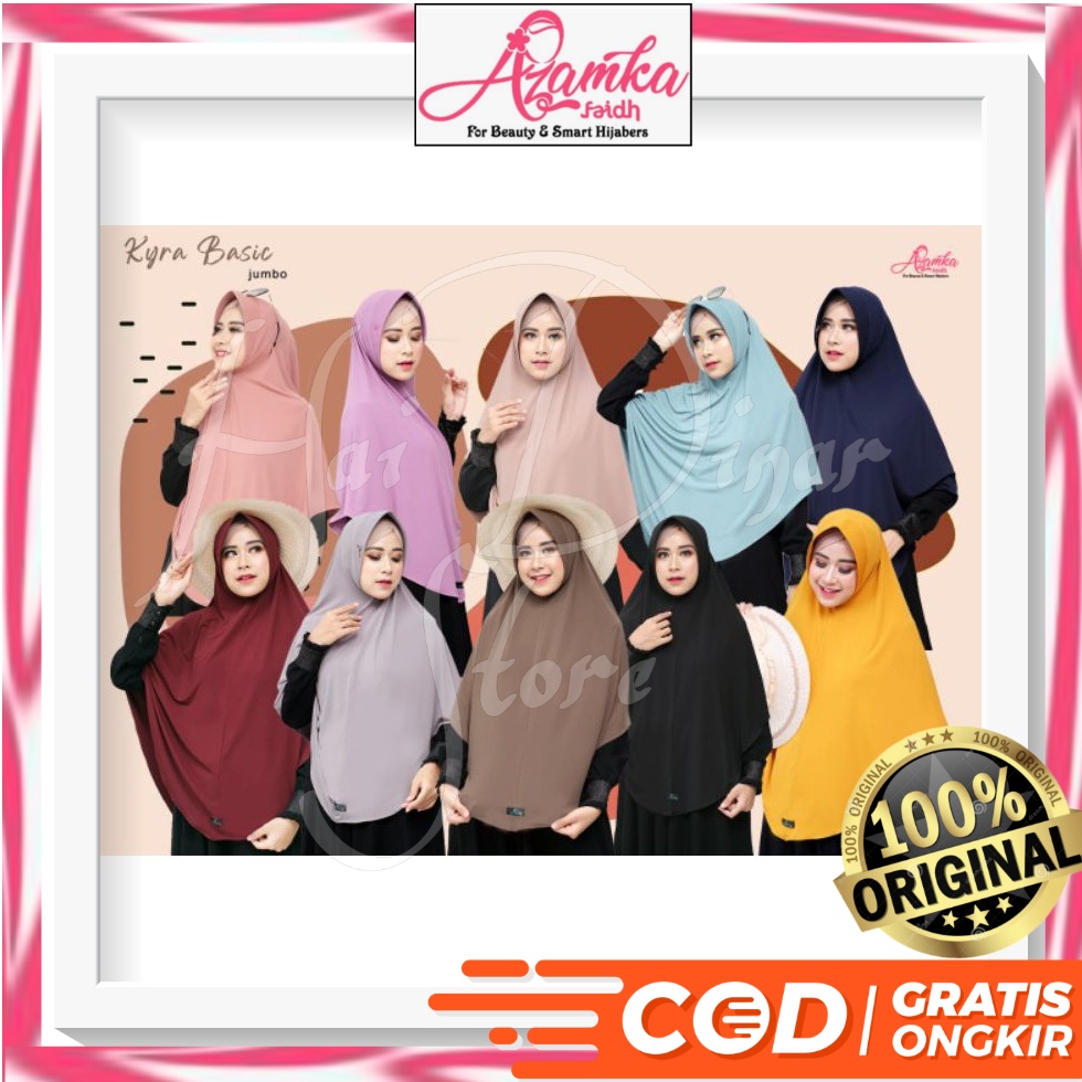 [Terbaru] Azamka Hijab Kyra Basic Jumbo ready